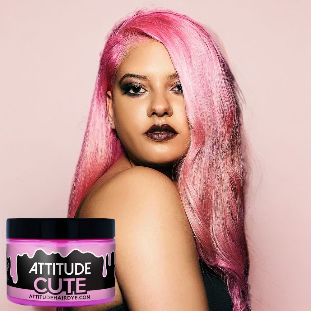 Attitude Hair Dye - Cute pastel Semi permanent hair dye - Pastel pink/Pink